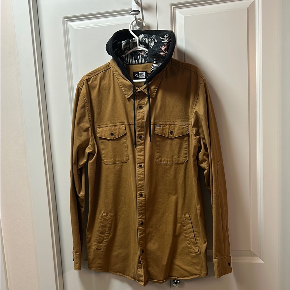 Rip Curl Brown Lightweight Shirt Jacket